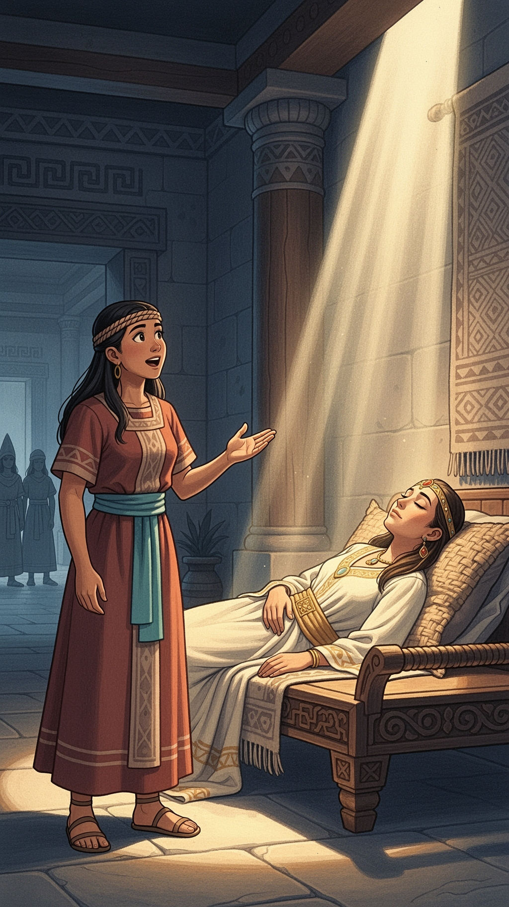 Abish era sierva de…