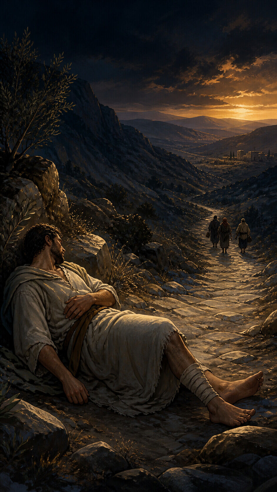 The man in the parable was traveling from Jerusalem down to…
