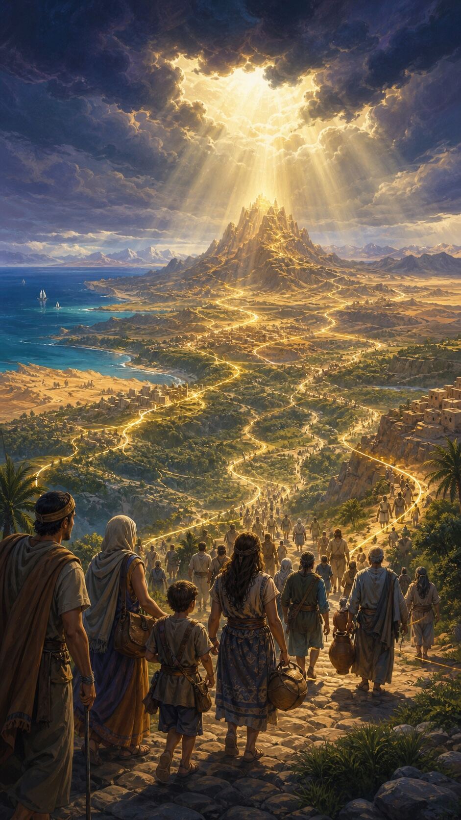 When wars began among the nations, what would the Father begin?