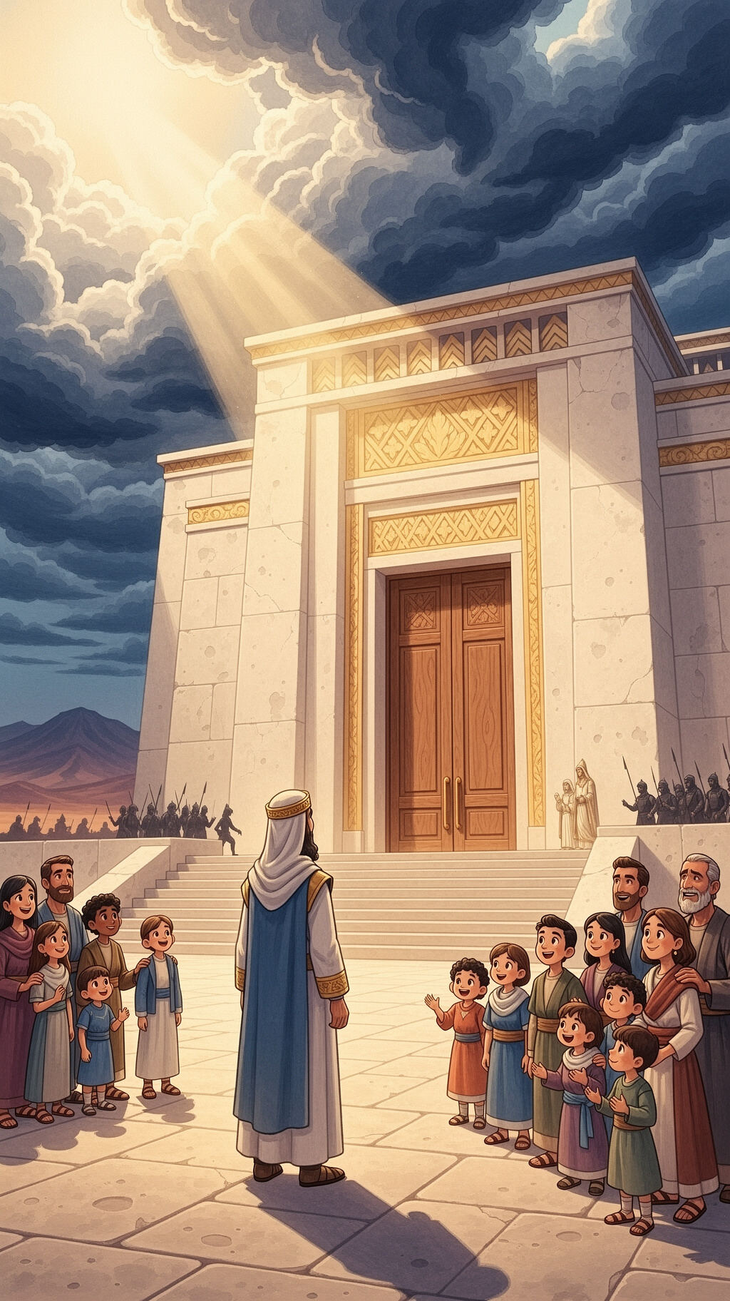 O que Salomão levantou em Jerusalém para o Senhor?