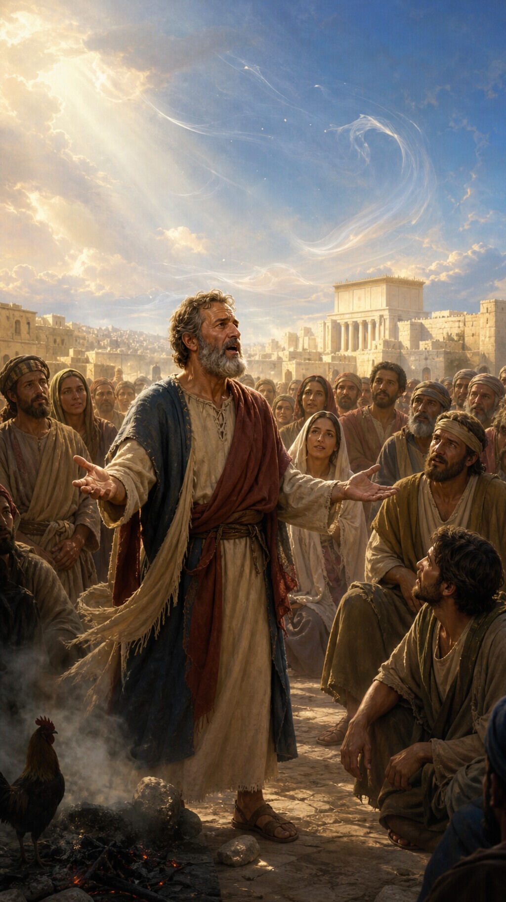 ¿Qué pescador negó conocer a Jesús y después se levantó a predicar en Pentecostés?