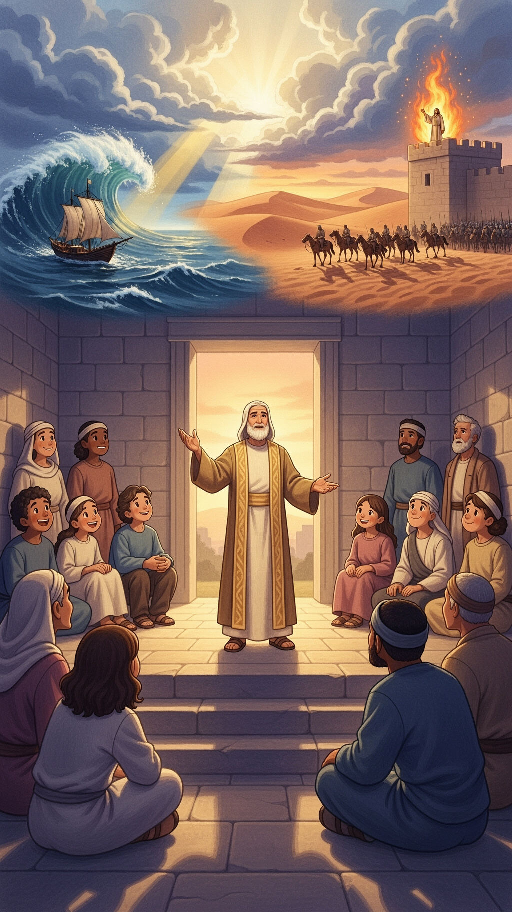 Jesus said to those who heard him: truly, I tell you…