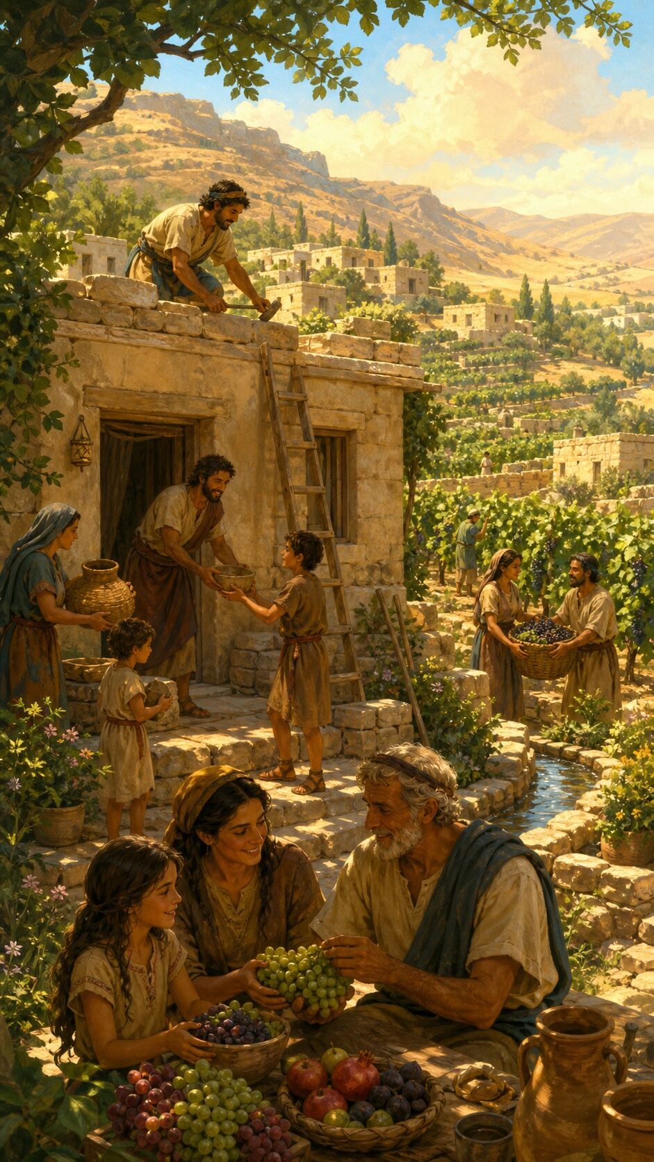 In Isaiah’s vision, those who build houses…