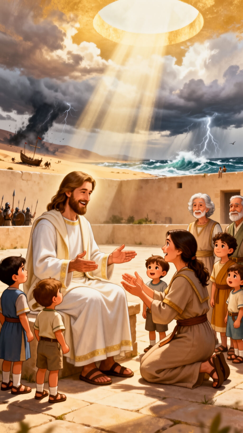 En Abundancia, ¿cómo bendijo Jesús a los niños?