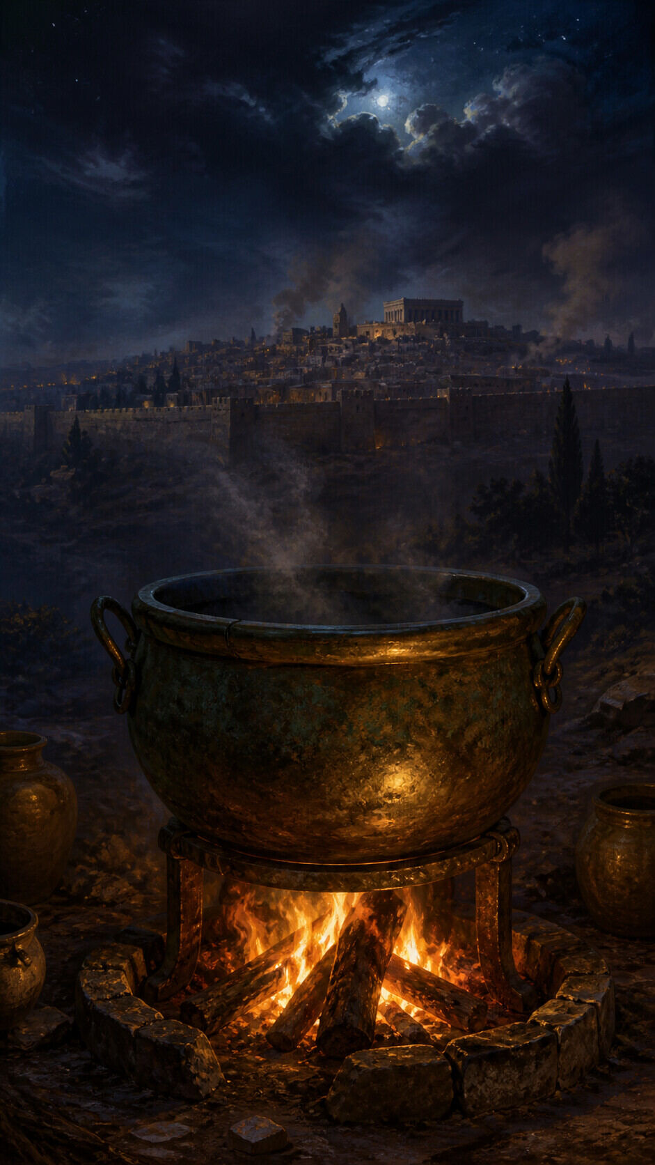 What city did the cooking pot represent?