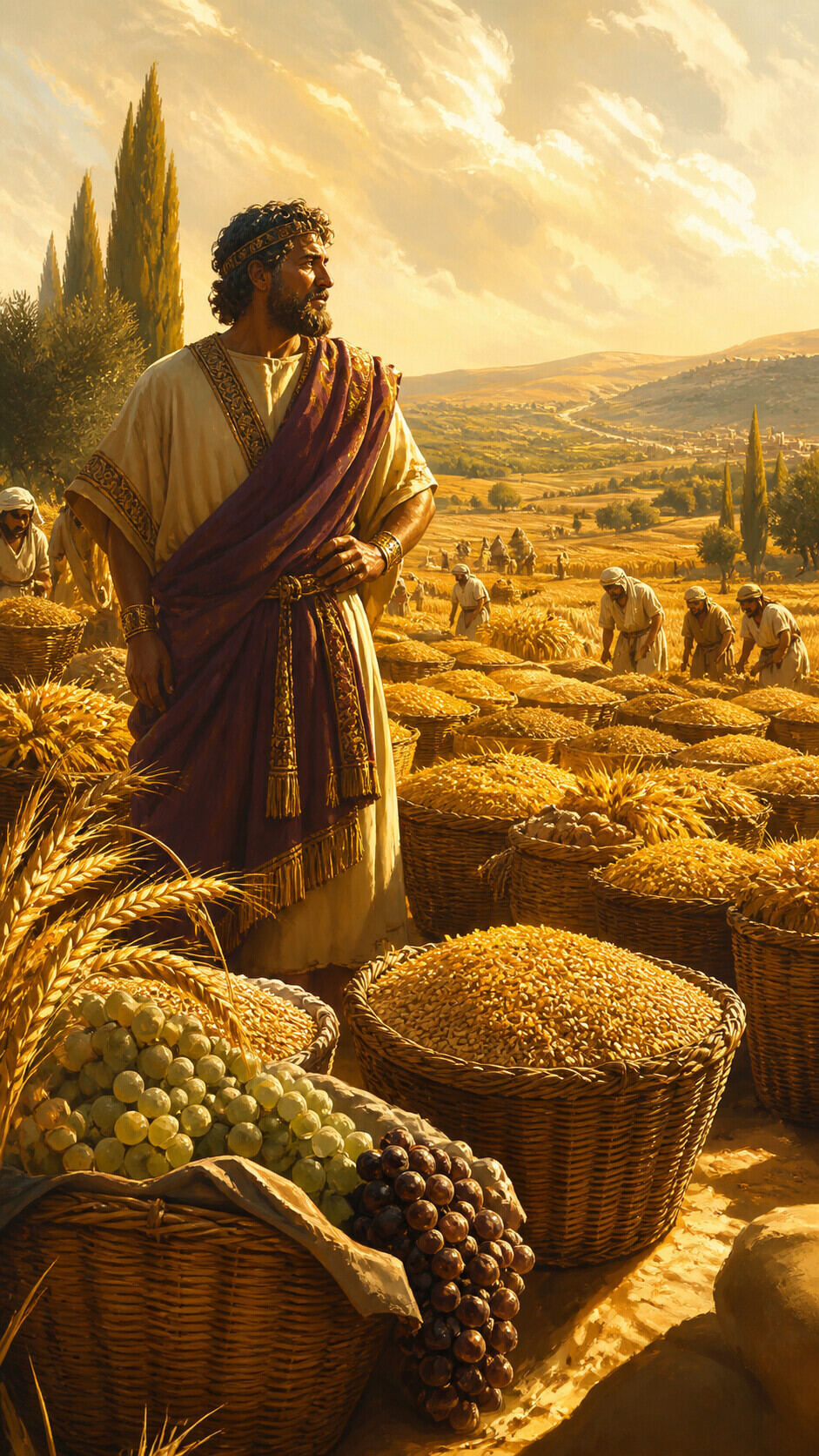 In the parable of the rich fool, his land produced…