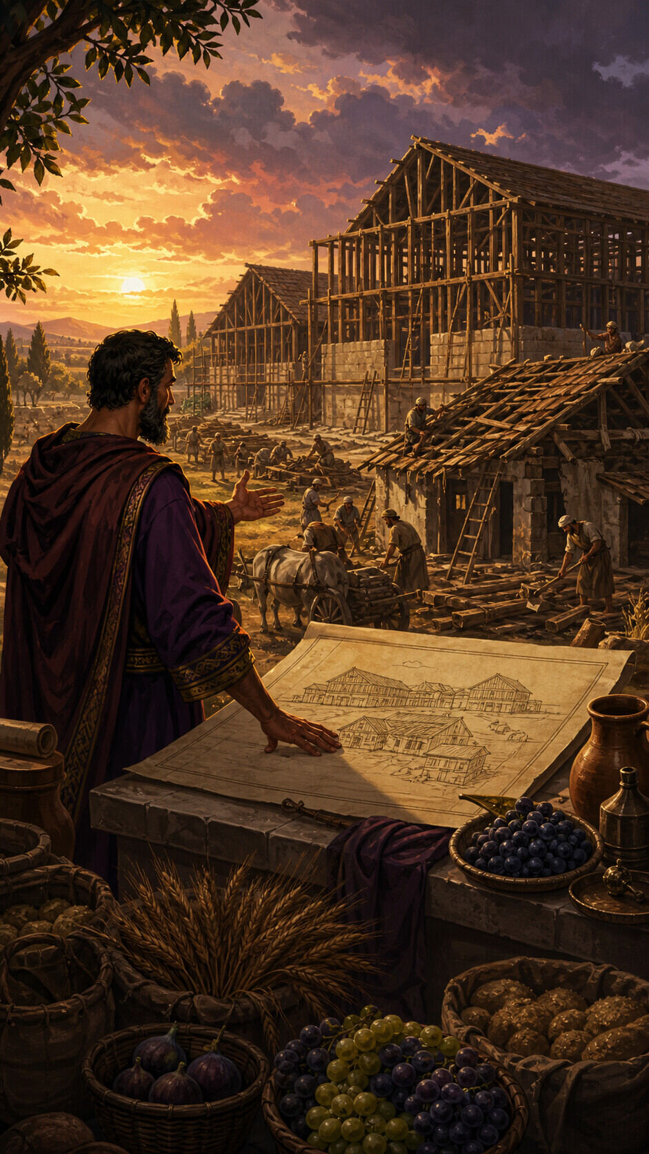 What did the rich man decide to build?