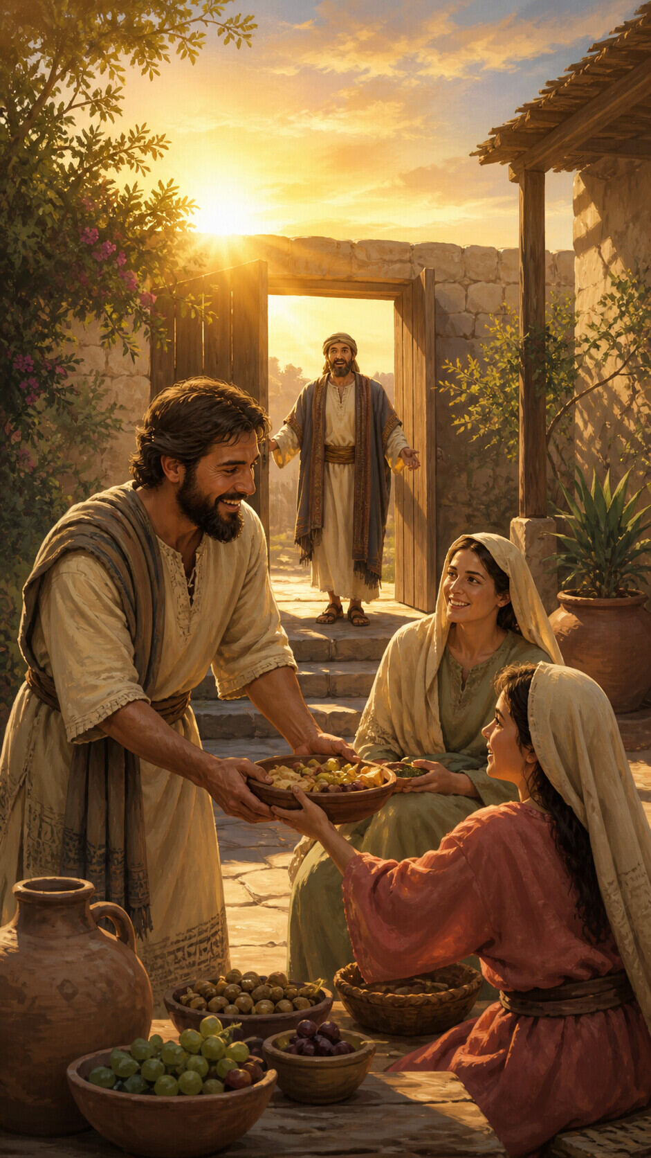Which servant is blessed when the master returns?