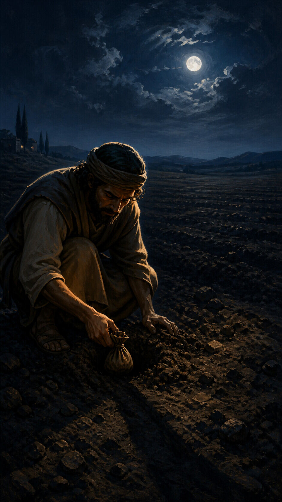 What did the servant do with the one talent he received?